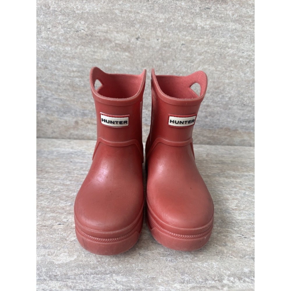 Hunter Youth Girls Rain Boots Red/Pink Size 13 UK 12 EU 31 Darling Rare! - Picture 2 of 9